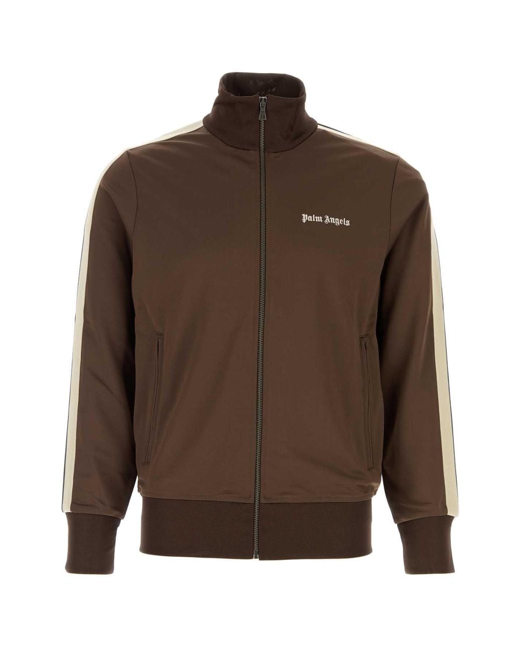 Palm Angels Brown Tech Fabric Sweatshirt for men