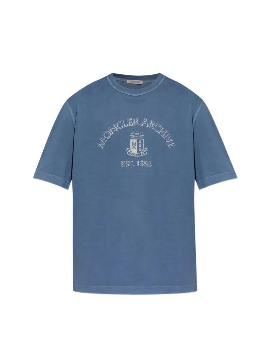Moncler Blue Ss T-Shirt for men