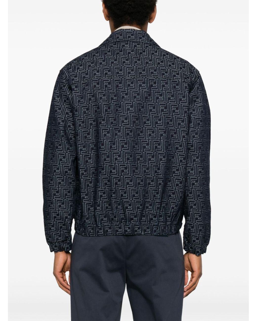 Fendi Blue Jeans Jacket for men