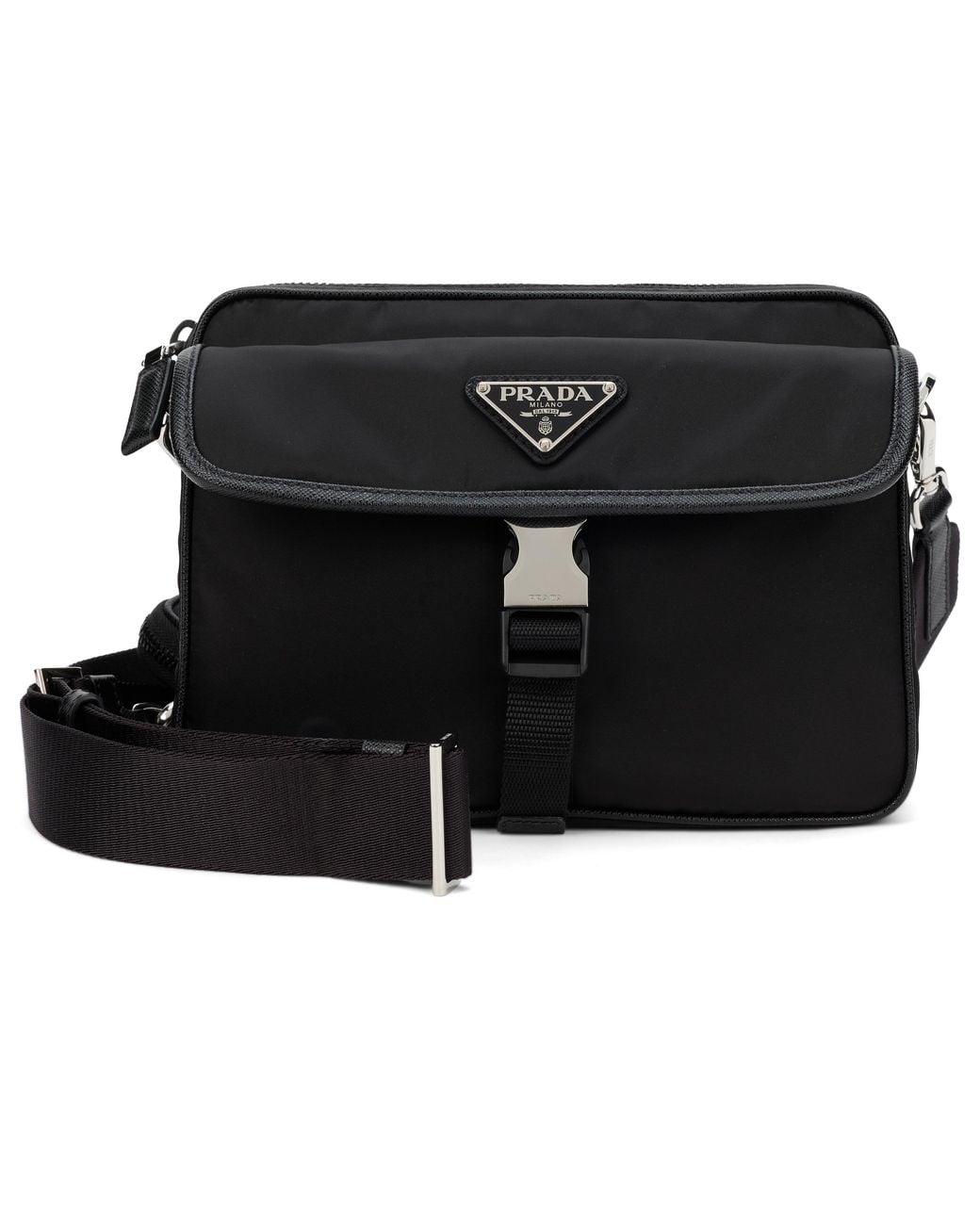Prada Black Shoulder Bag Re-Nylon for men