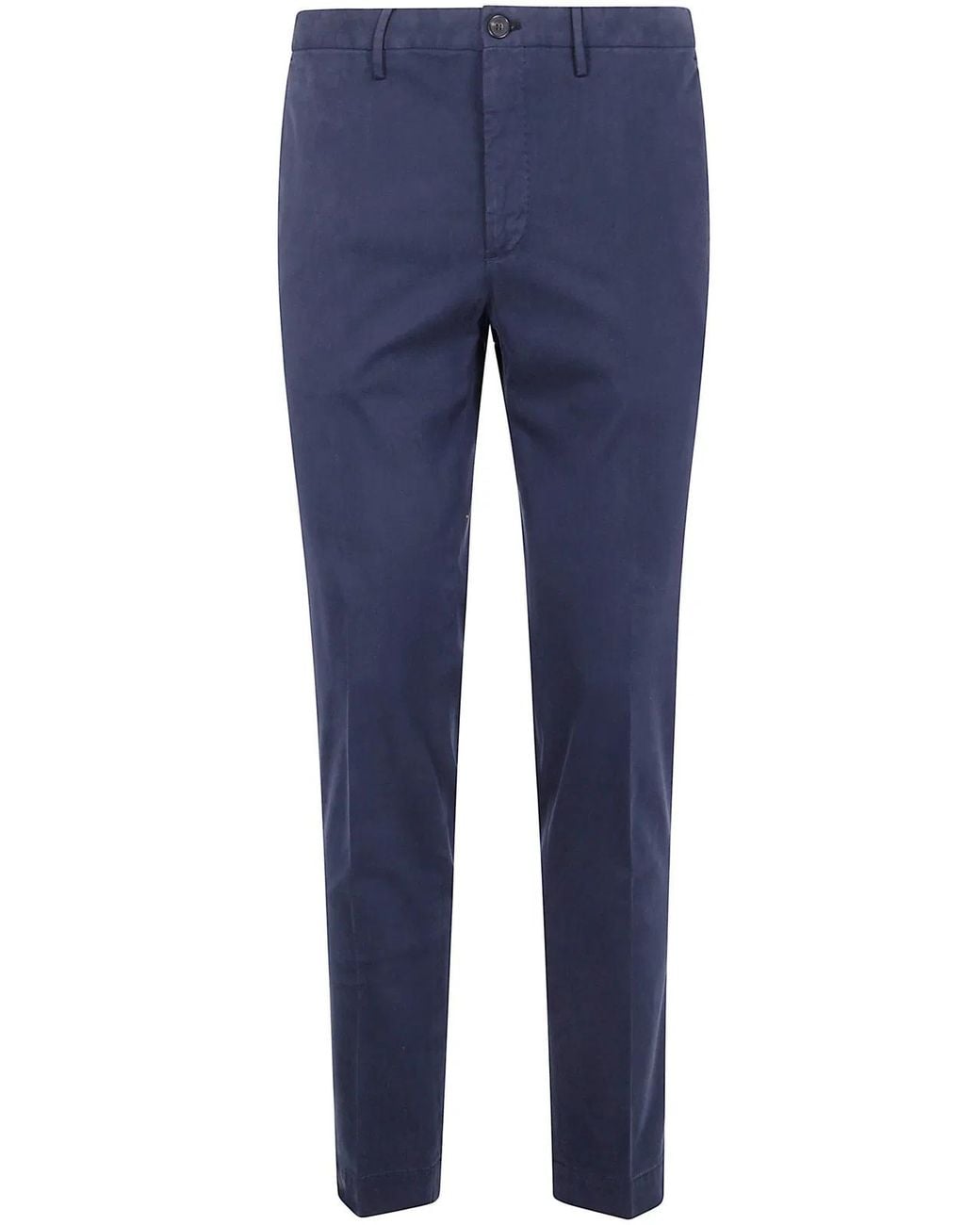 Incotex Blue Regular Trousers for men