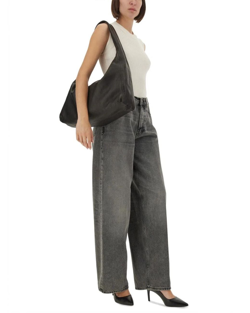 Haikure Gray Cotton Jeans