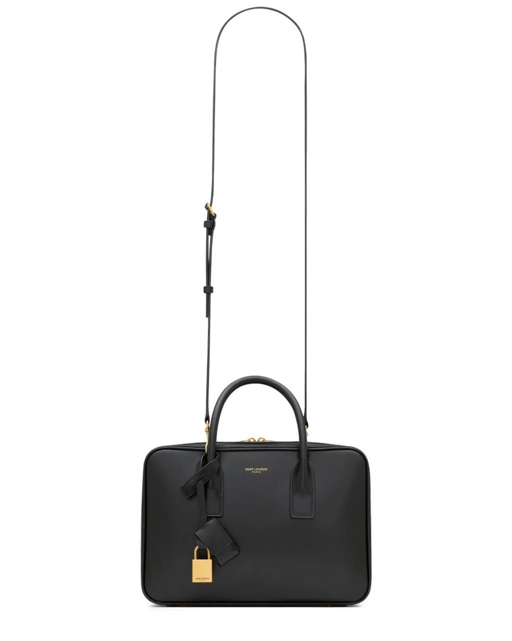 Saint Laurent Black Sac De Jour Bag Leather Handbags