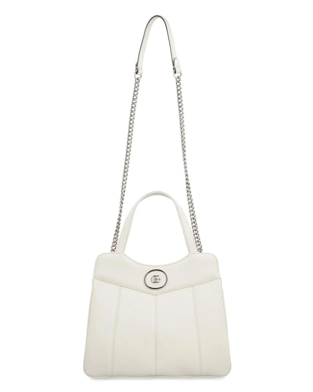 Gucci Natural Chic Quilted Calfskin Mini Tote With Chain Strap
