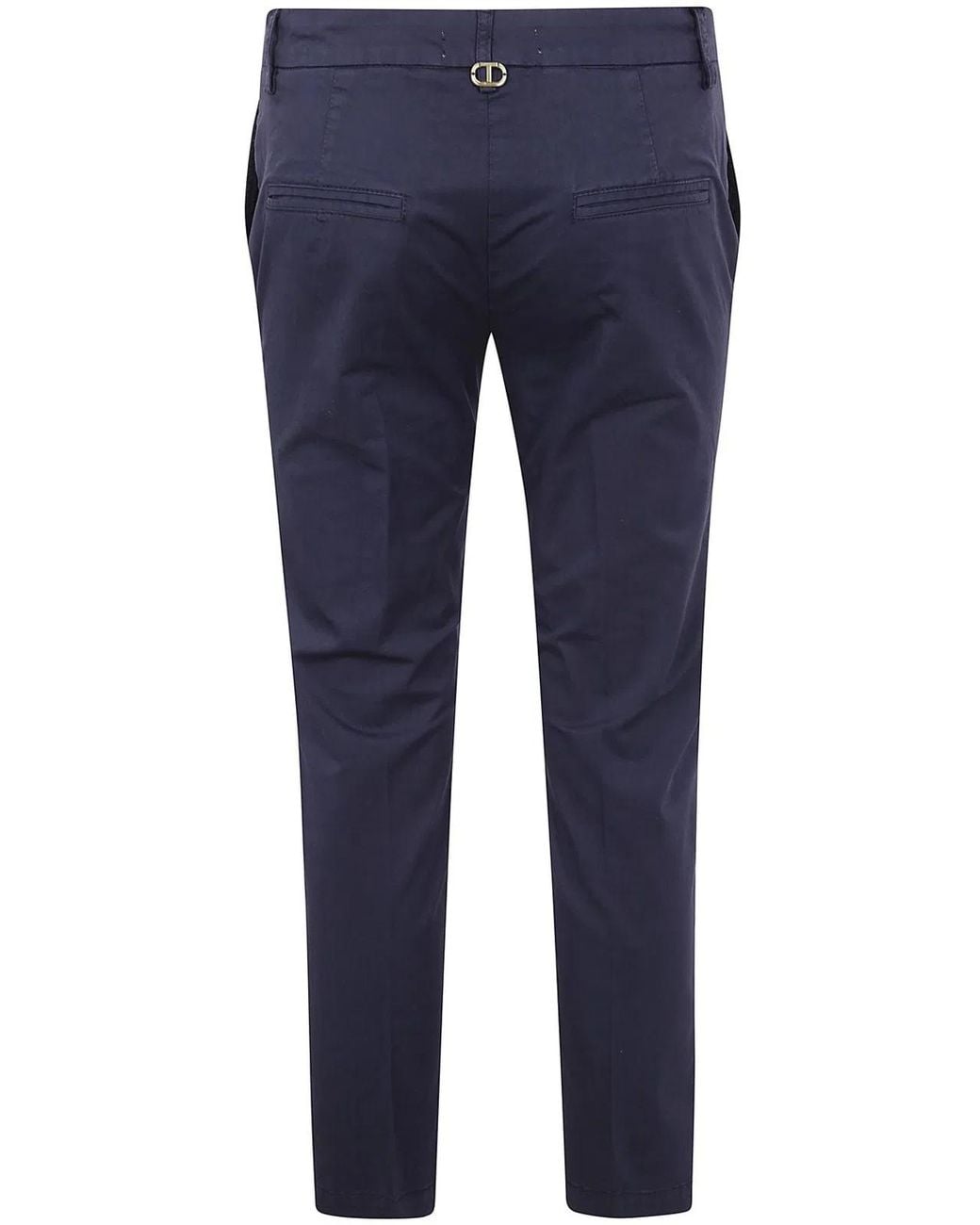 Twinset Blue Regular Trousers
