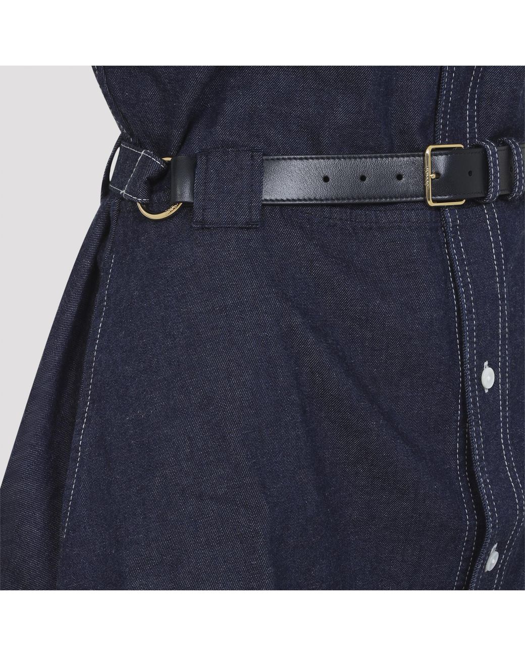 Céline Blue Mini Denim Short Dress