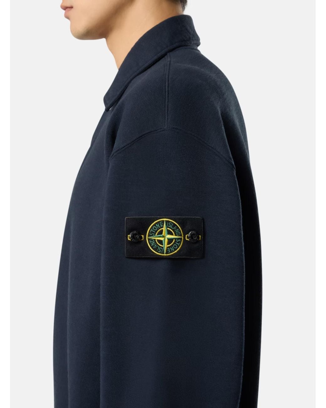 Stone Island Blue L/S Polo for men
