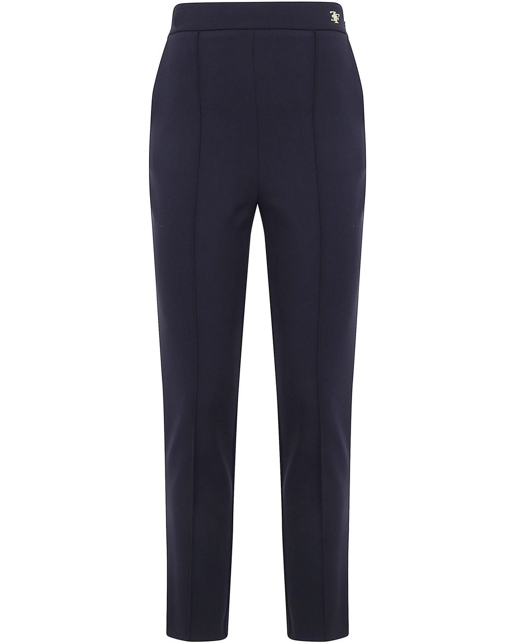 Elisabetta Franchi Blue Cropped Trousers