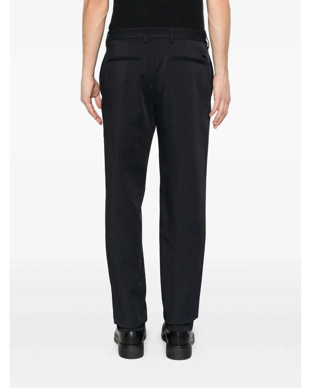 Emporio Armani Black Polyamide Trousers