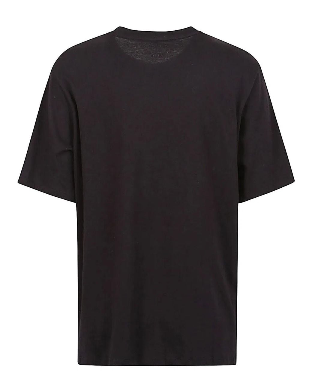 Majestic Black Cotton Crewneck Top