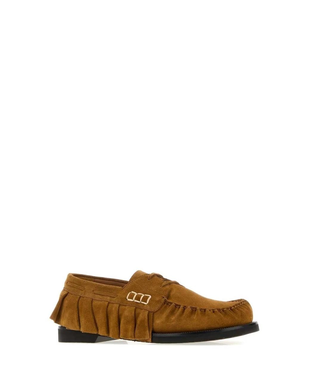 J.W. Anderson Brown Suede Loafers for men
