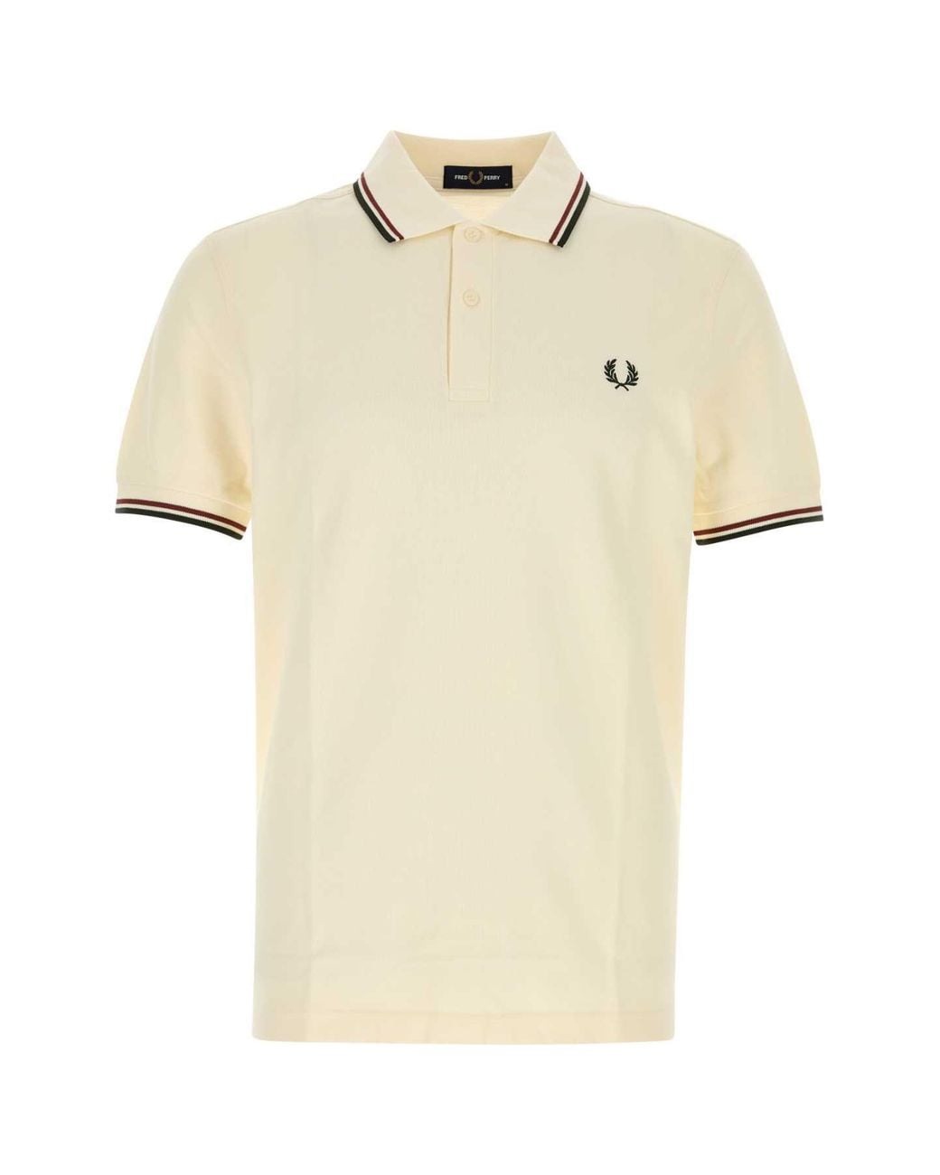Fred Perry Natural Mini Piqué Polo Shirt For for men