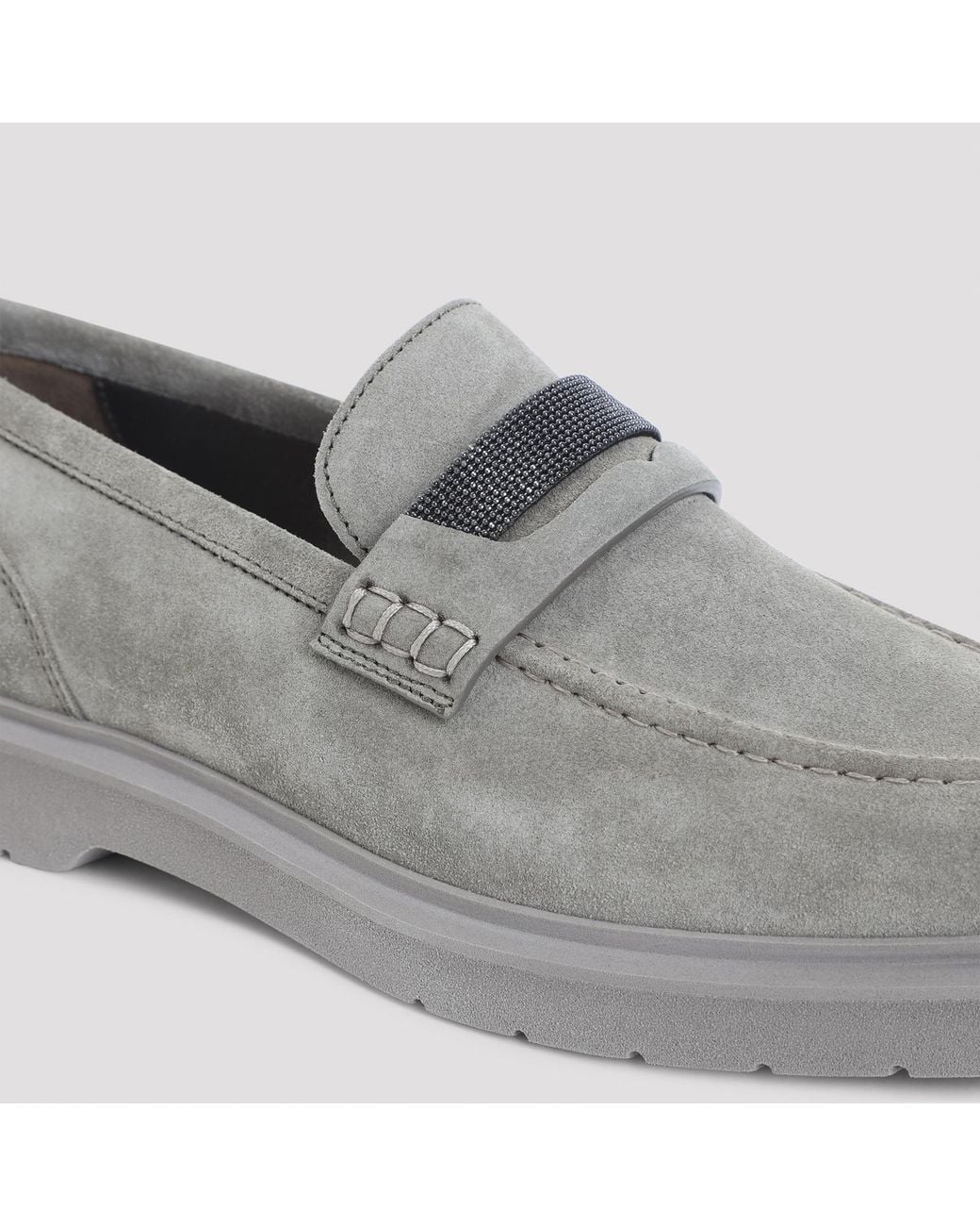 Brunello Cucinelli Brown Leather Loafer