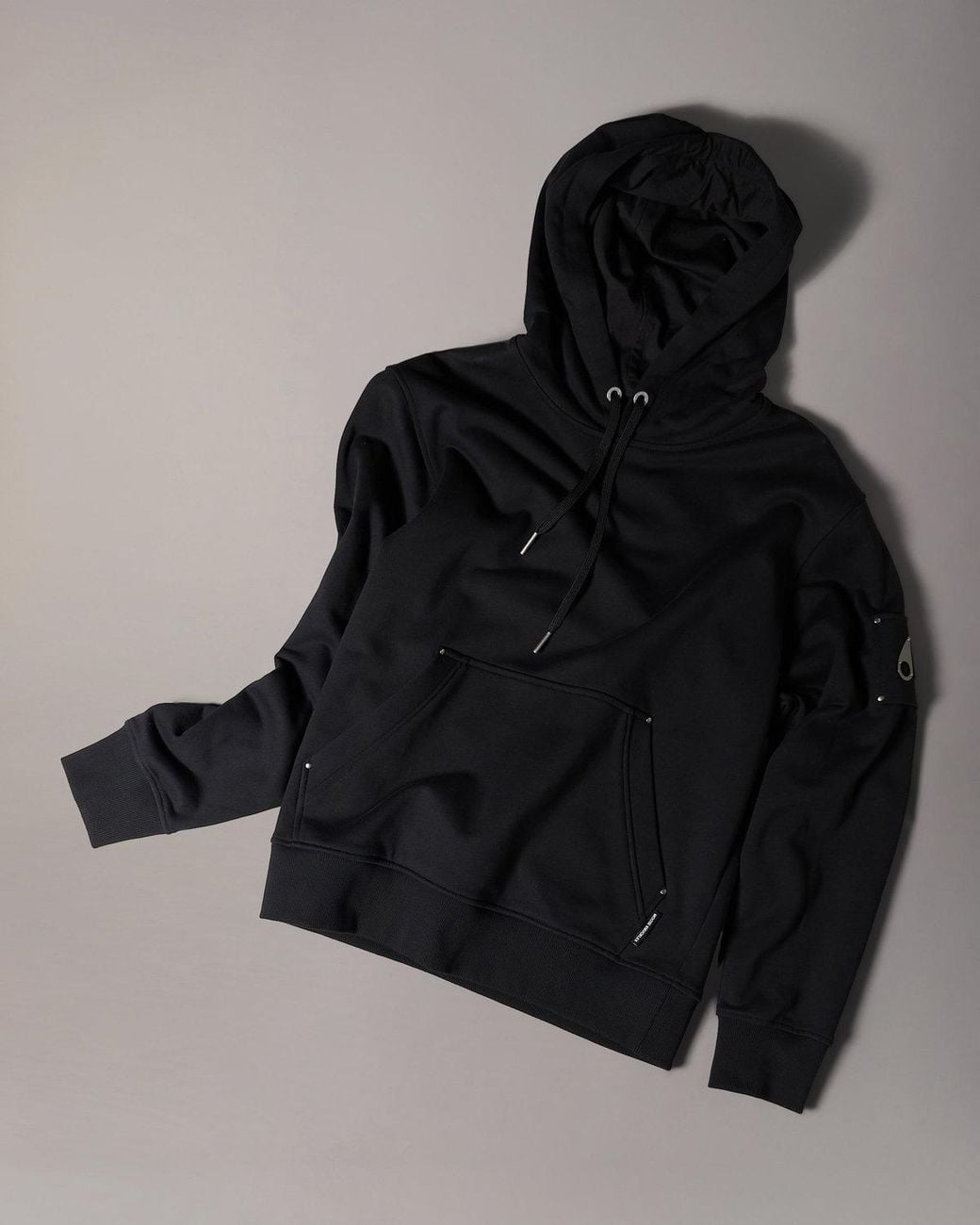 Moose Knuckles Black Hartsfield Hoodie for men