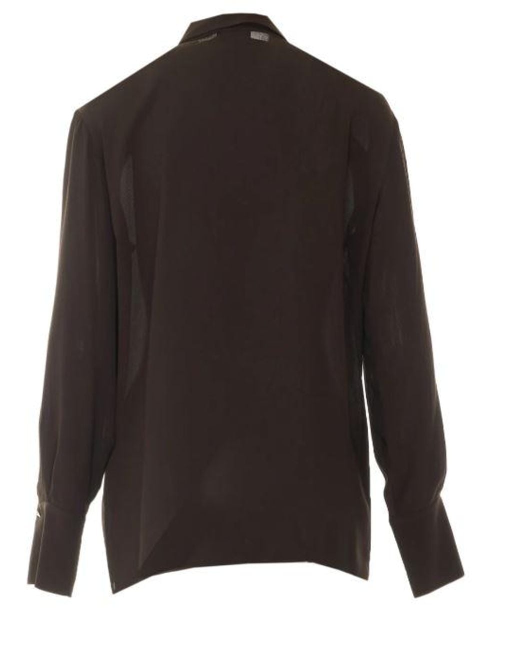 Liu Jo Brown Moka Polyester Elastane Shirt