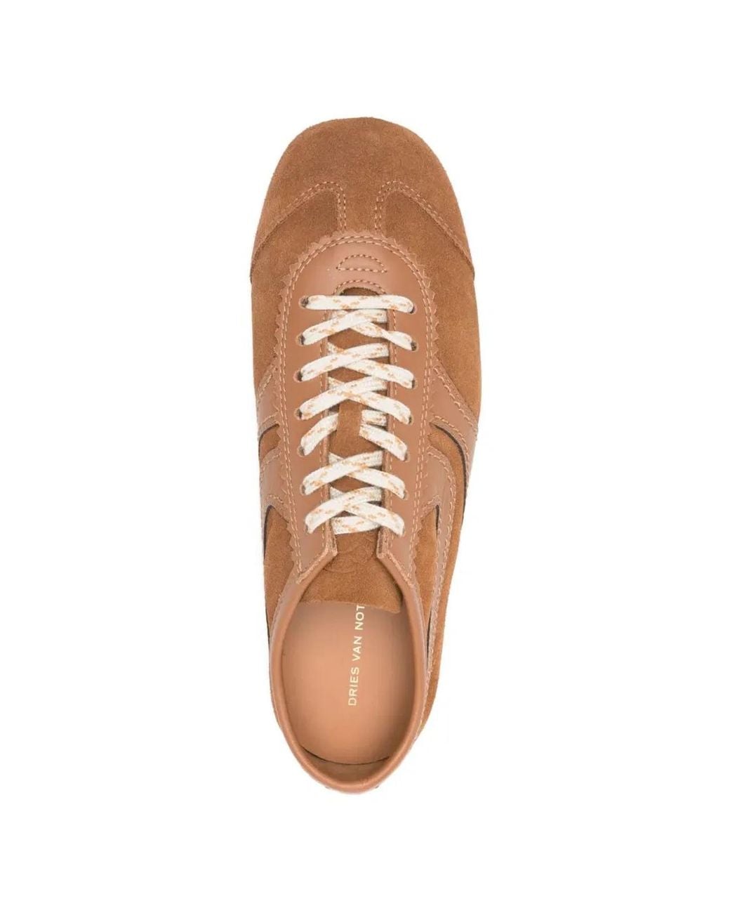 Dries Van Noten Brown Leather Sneaker