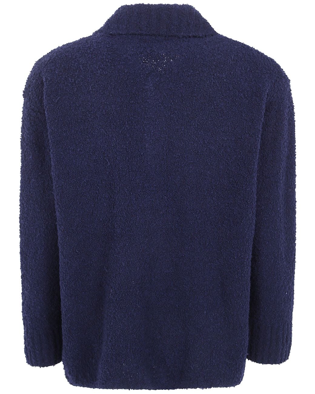 Laneus Blue Knitte Overshirt Boxy Fit for men