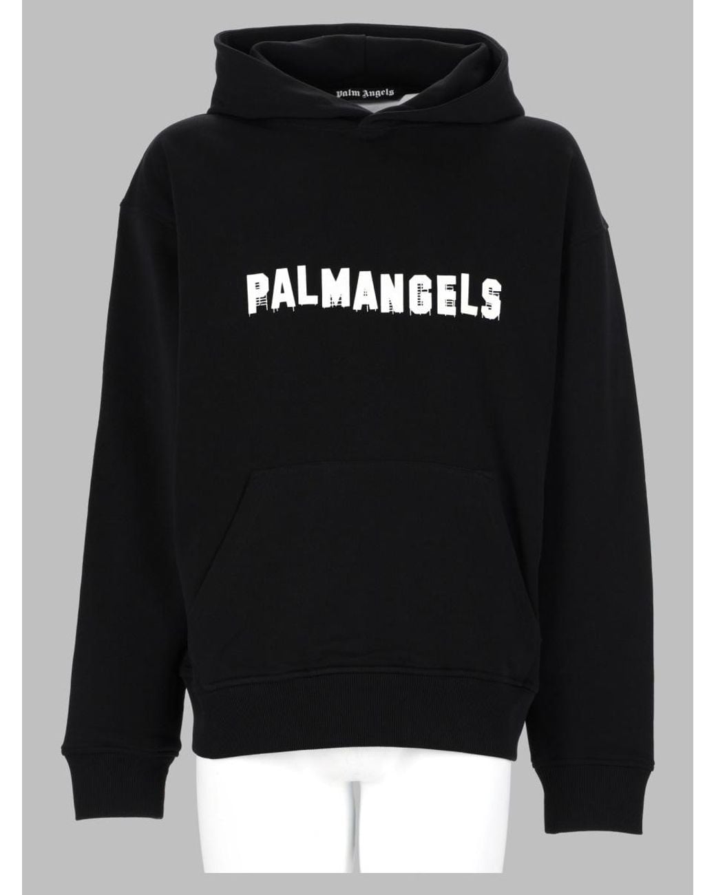 Palm Angels Black Palm Hills Regular Hoodie for men