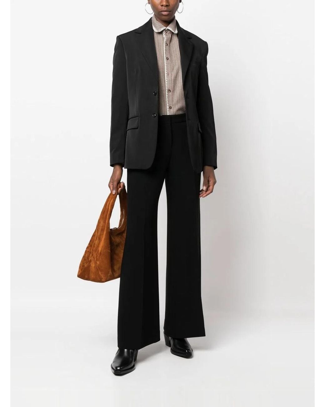 Alberto Biani Black Flared Trousers