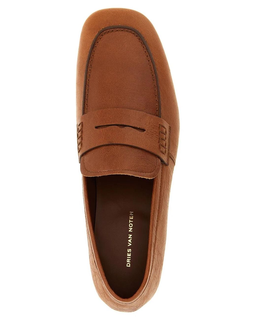 Dries Van Noten Brown 'Penny' Loafers