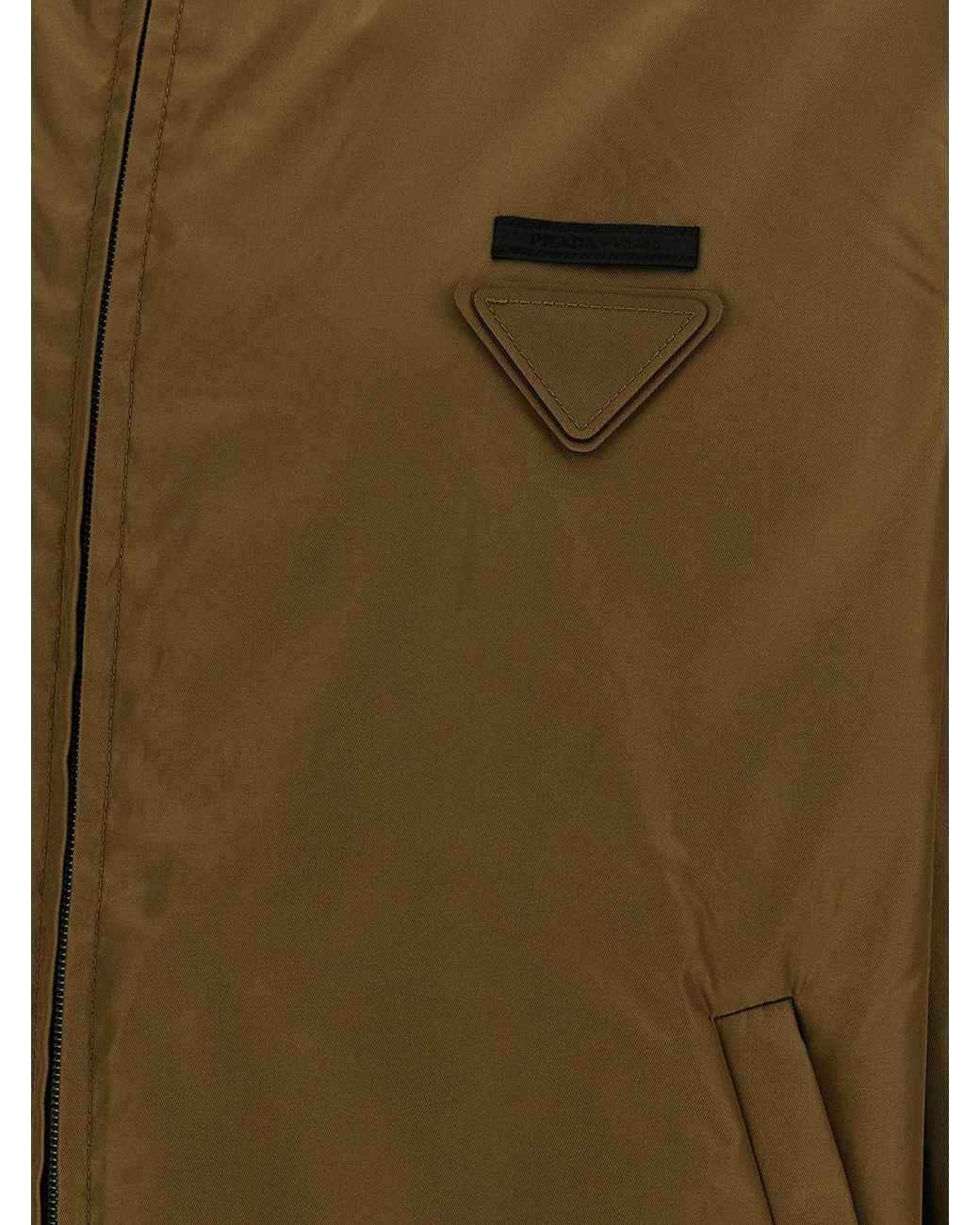 Prada Green Re-Nylon Anorak for men