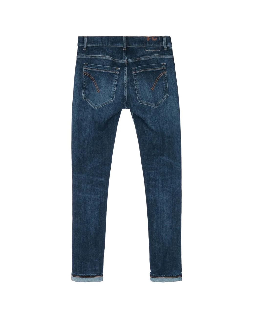 Dondup Blue Pantalone 5 Tasche for men