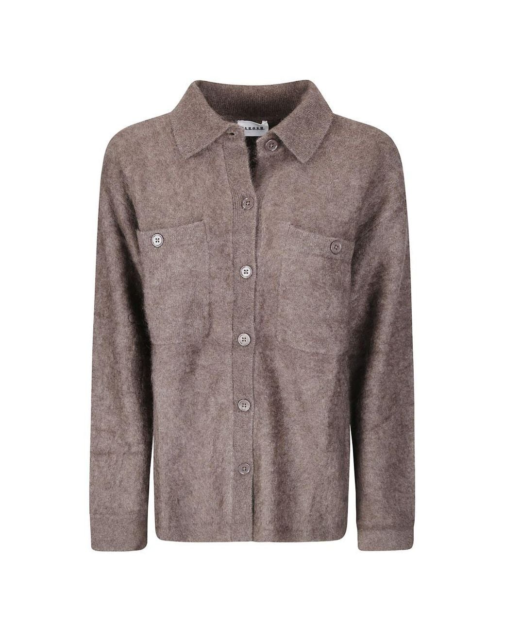 P.A.R.O.S.H. Brown Wool Yak Shirt