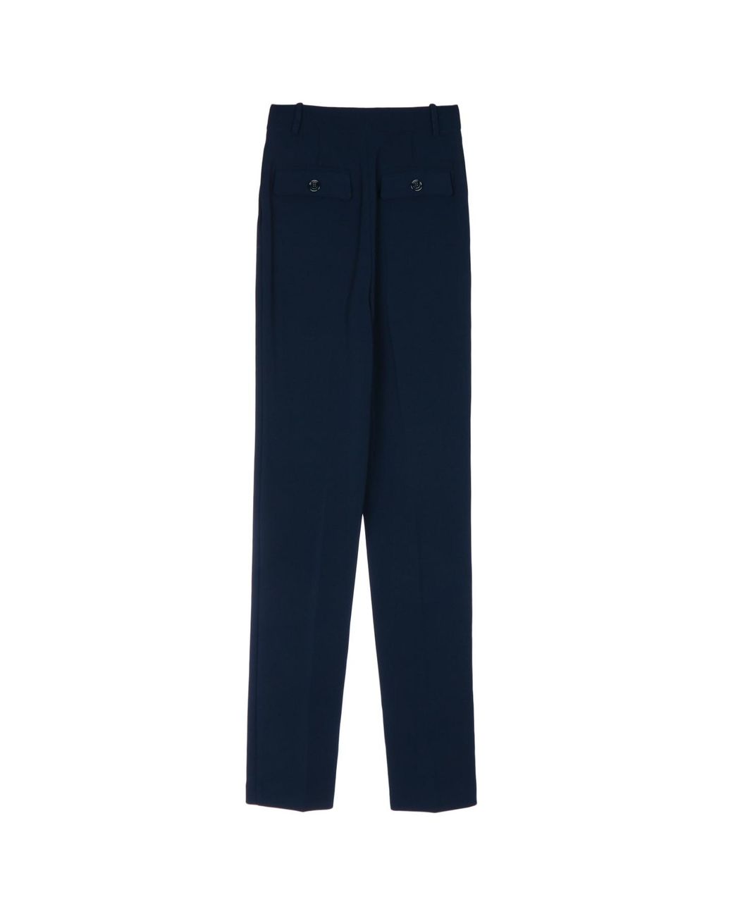 Elisabetta Franchi Blue Tailored Pants With Sleek Silhouette