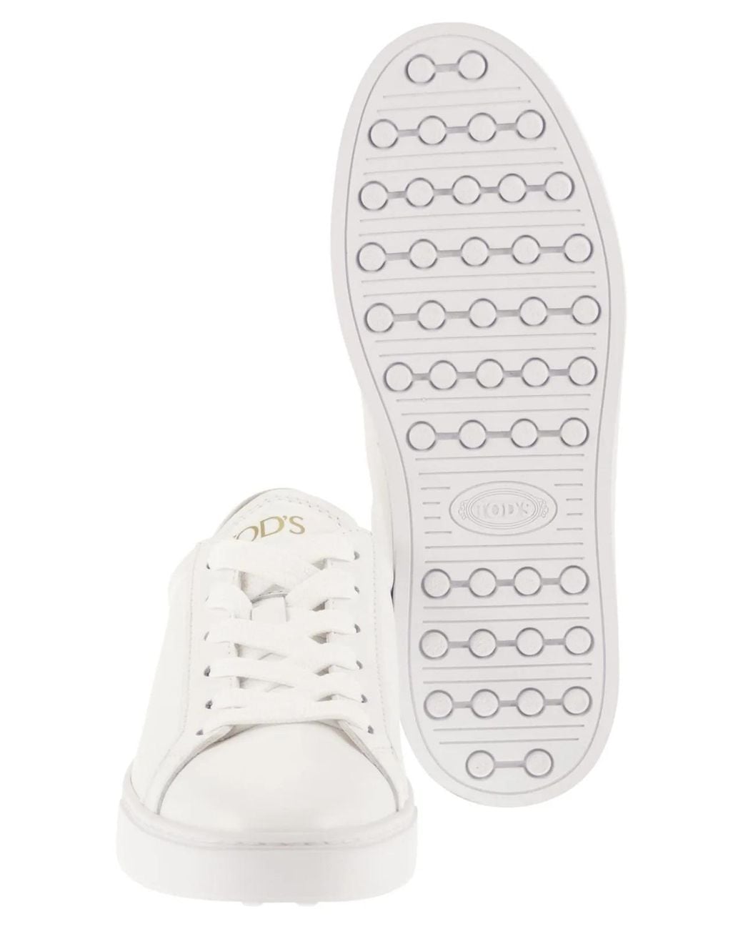 Tod's White Leather Trainers