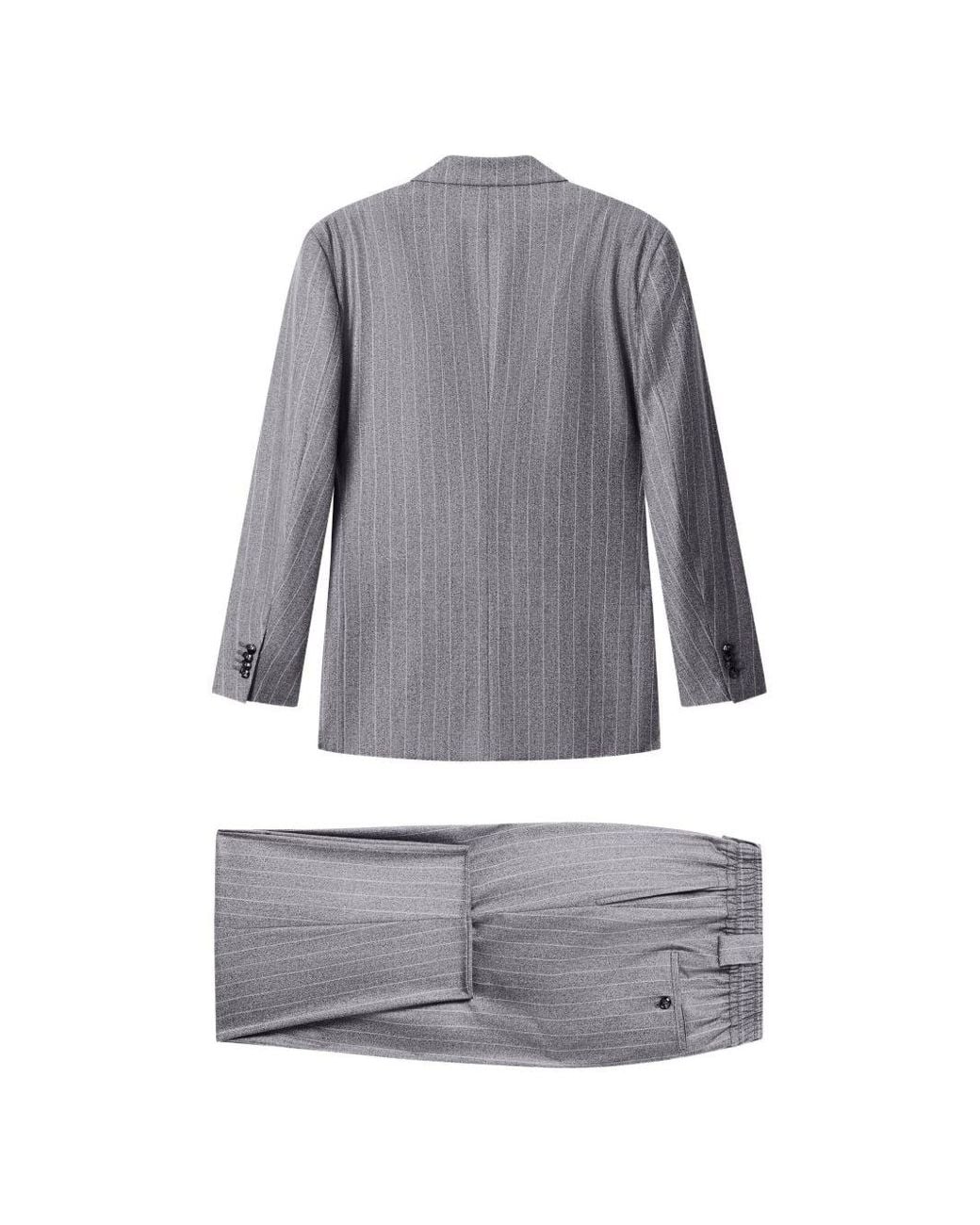 Giorgio Armani Gray Oversized Suit Heritage for men