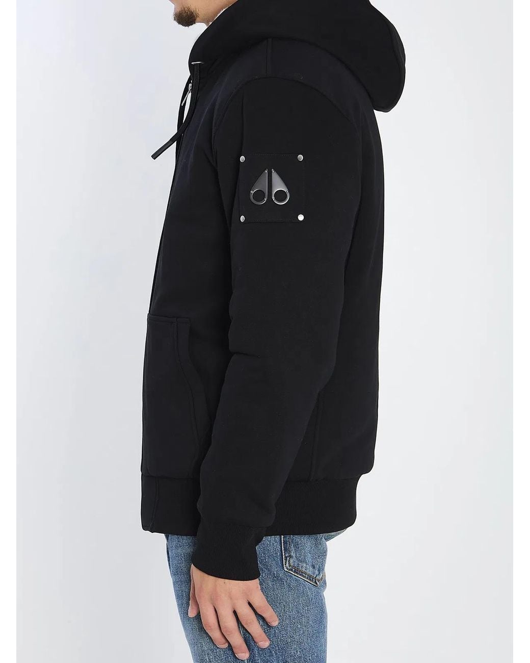 Moose Knuckles Black Felpa Bunny for men