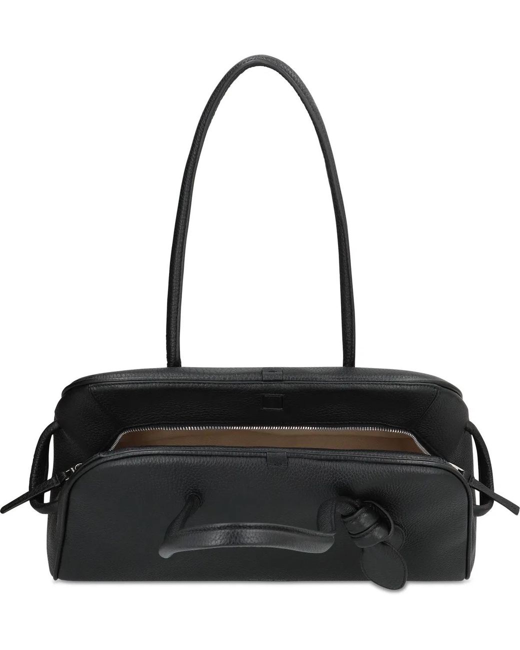 Jacquemus Black Bowling Bag Leather Tourism