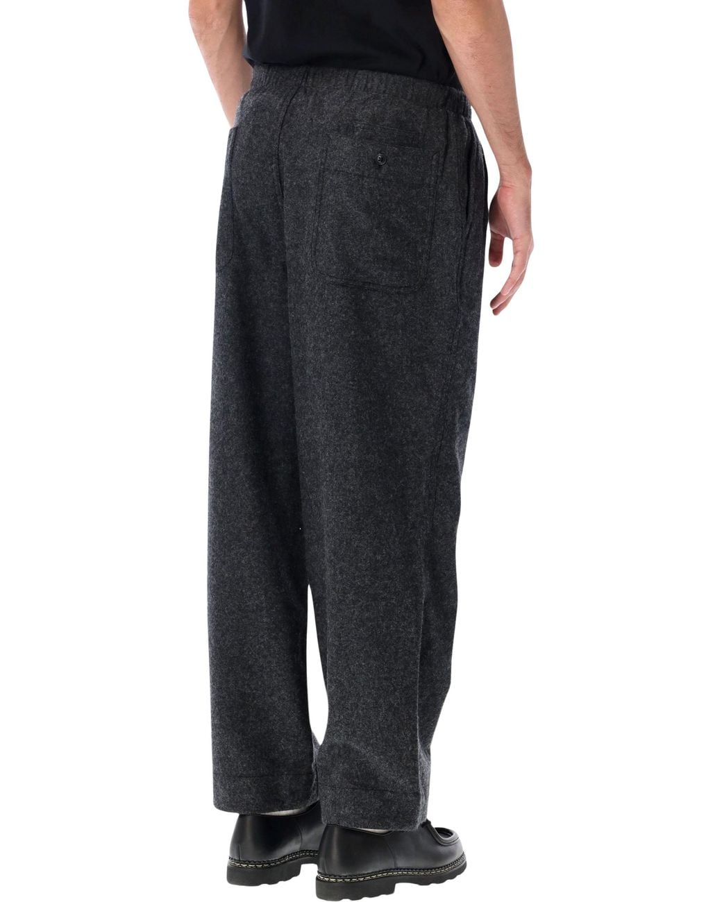 Nanamica Black Melton Belted Pant for men