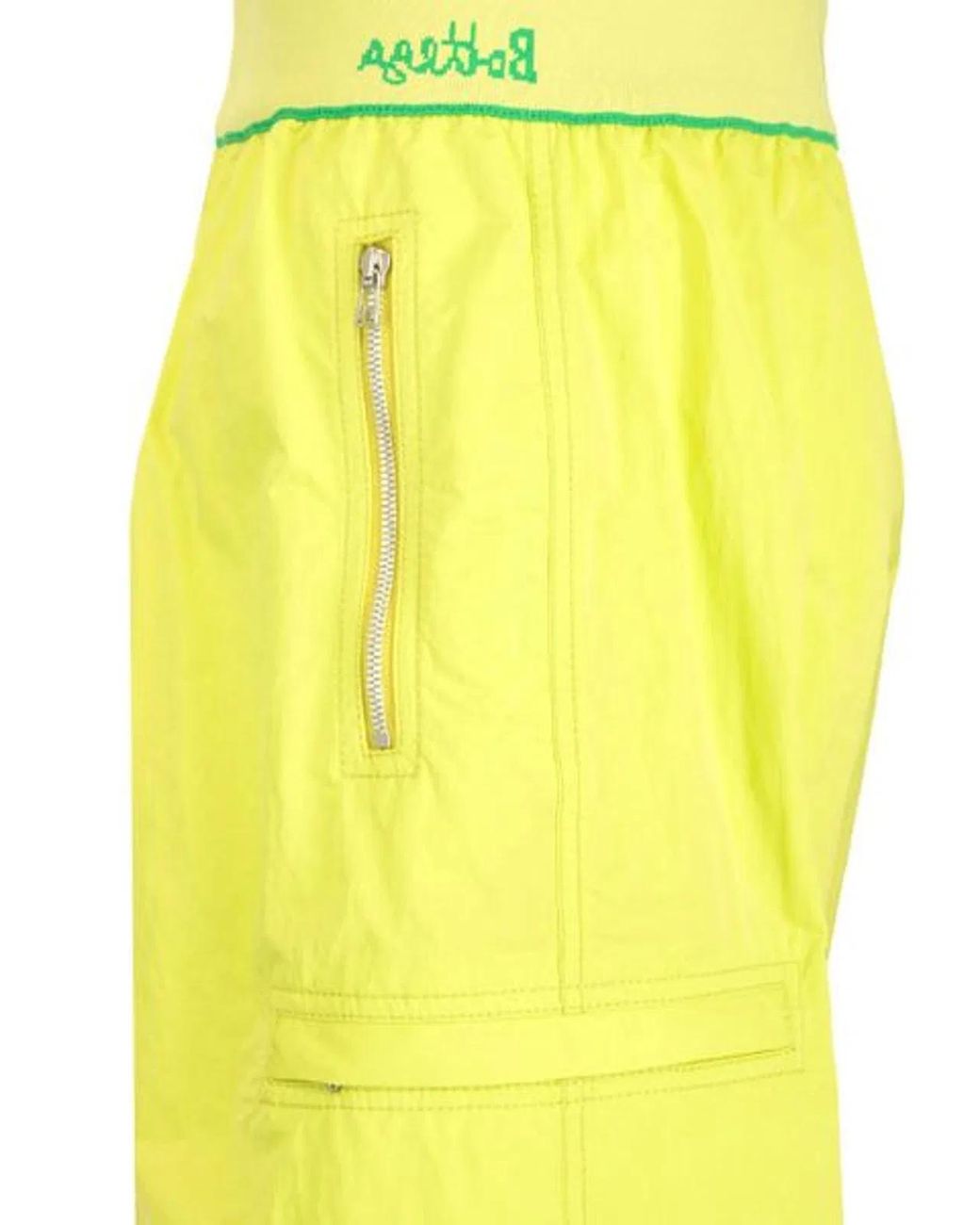 Bottega Veneta Yellow Lime Cargo Bermuda Shorts for men