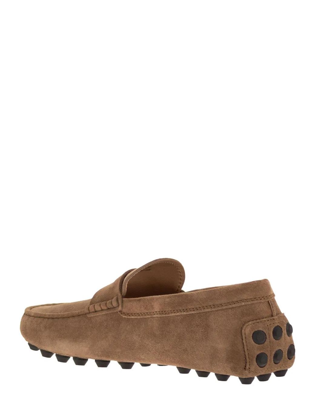 Tod's Brown Suede Moccasin Moccasin for men