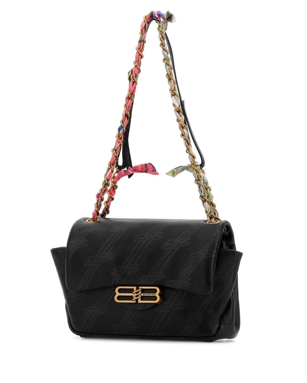 Balenciaga Black Shoulder Bag "Darling Chain M"