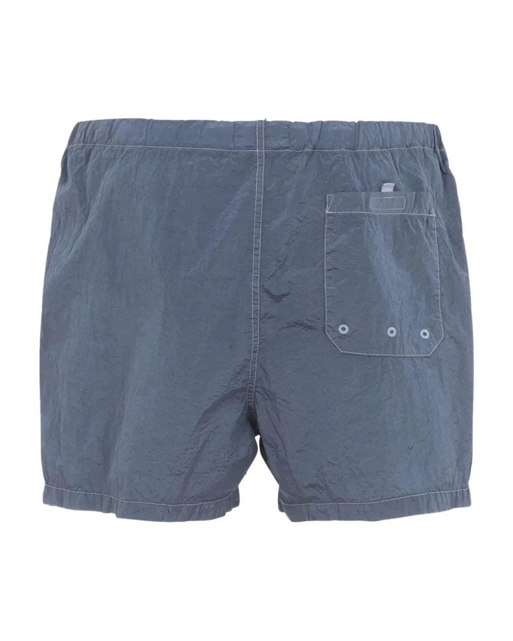 Stone Island Blue Swimsuit With Adjustable String for men