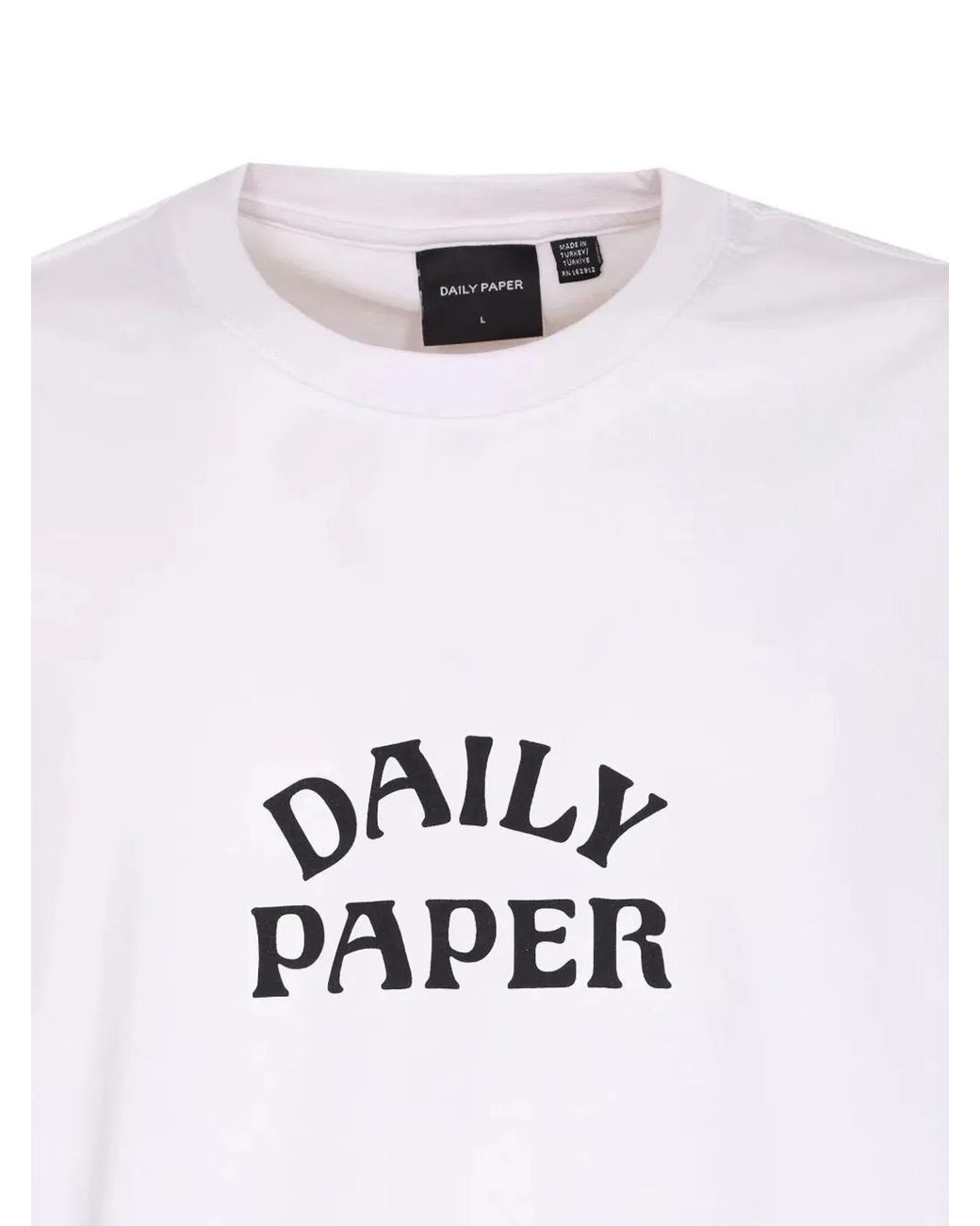 Daily Paper White "Dias" Stacked Ss T-Shirt for men