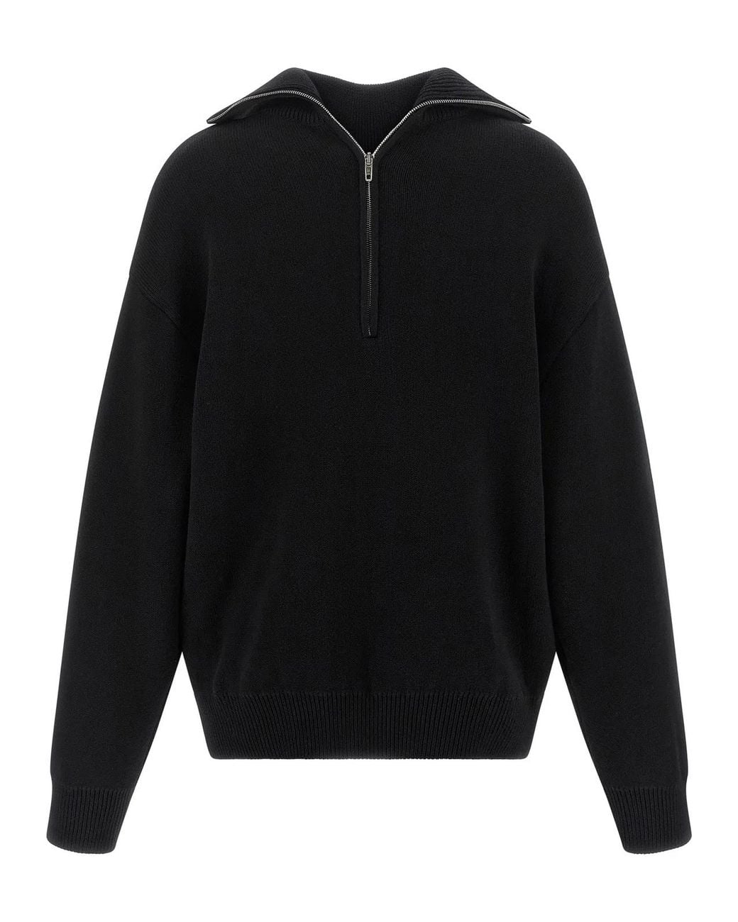 Balenciaga Blue Back-To-Front Cotton Sweater