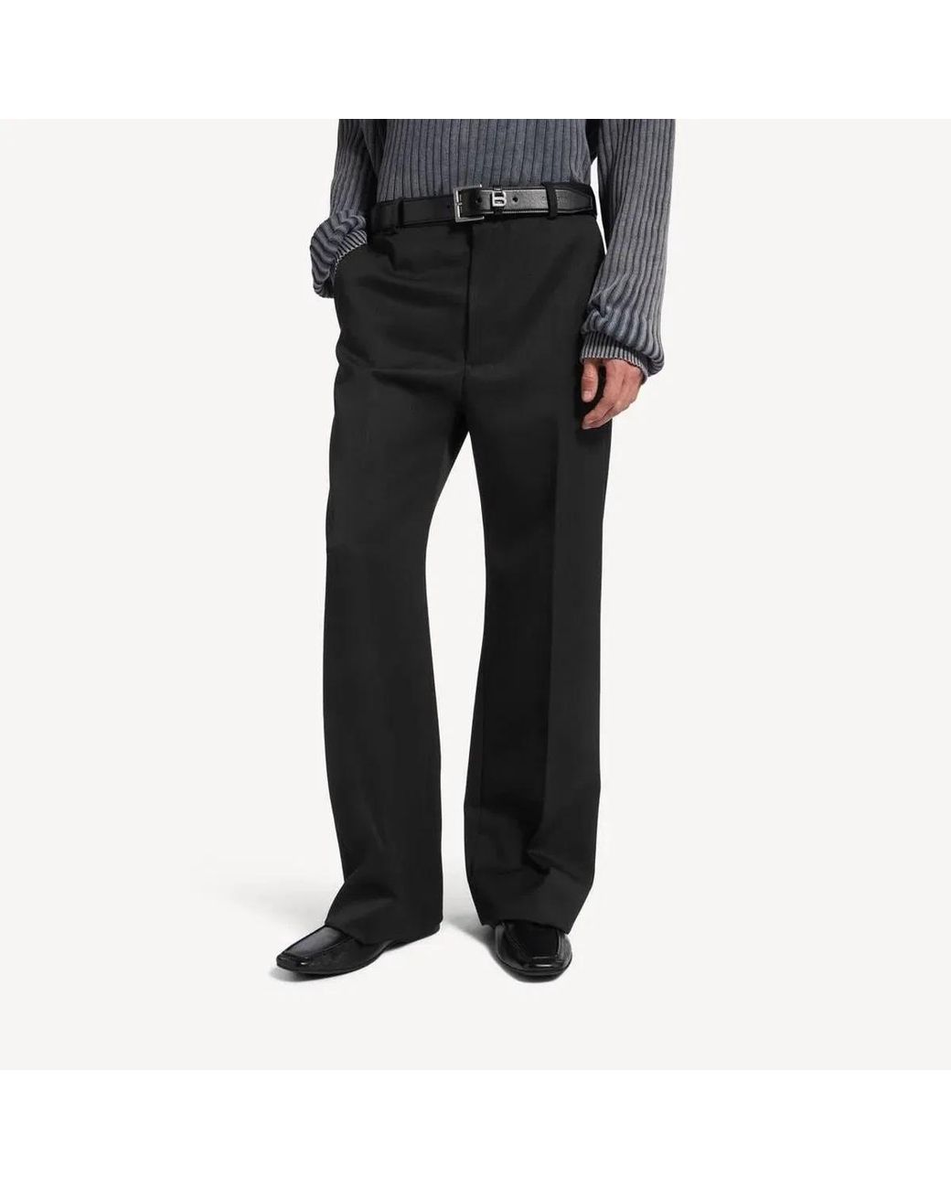 Balenciaga Black Too Far Tailored Trousers for men