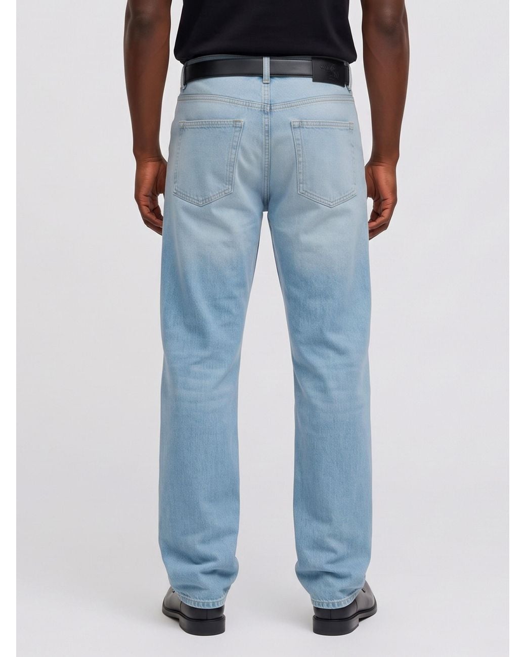 Gucci Blue Lightened Washed Denim Pants for men
