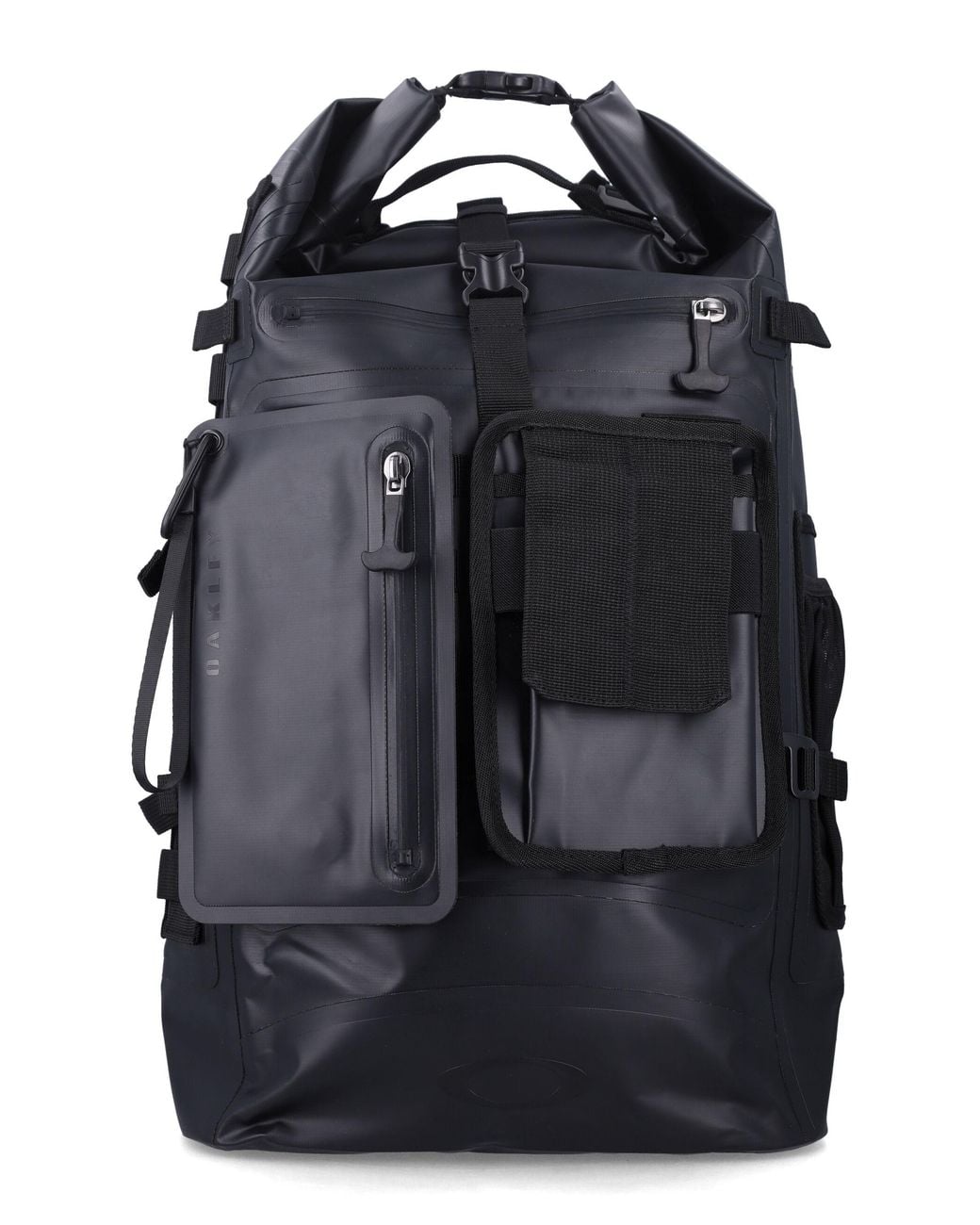 Oakley Black Waterproof Roll-Top Backpack for men