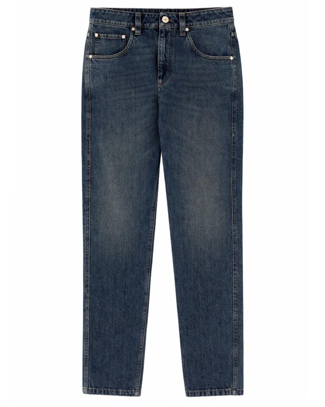Brunello Cucinelli Blue "Straight" Jeans