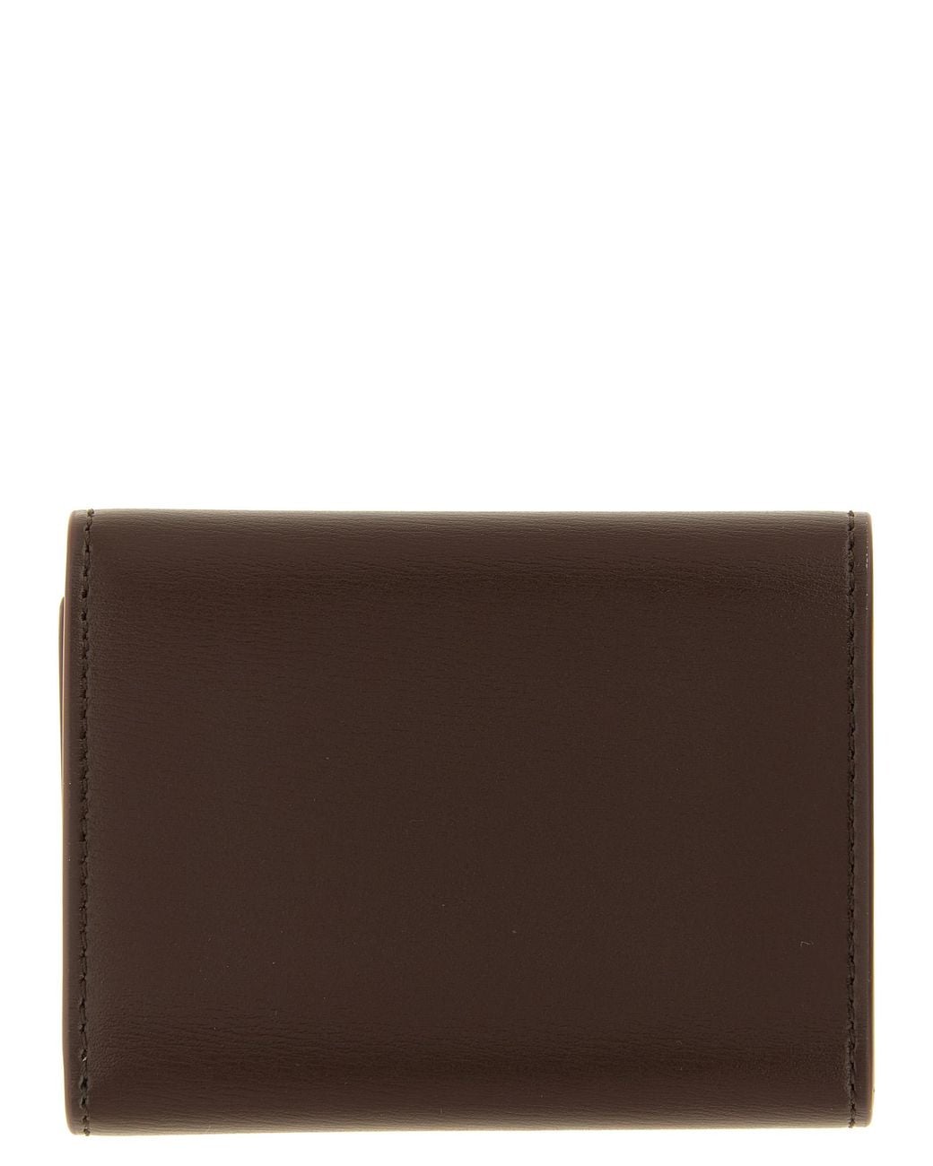 Jil Sander Brown Mini Leather Wallet