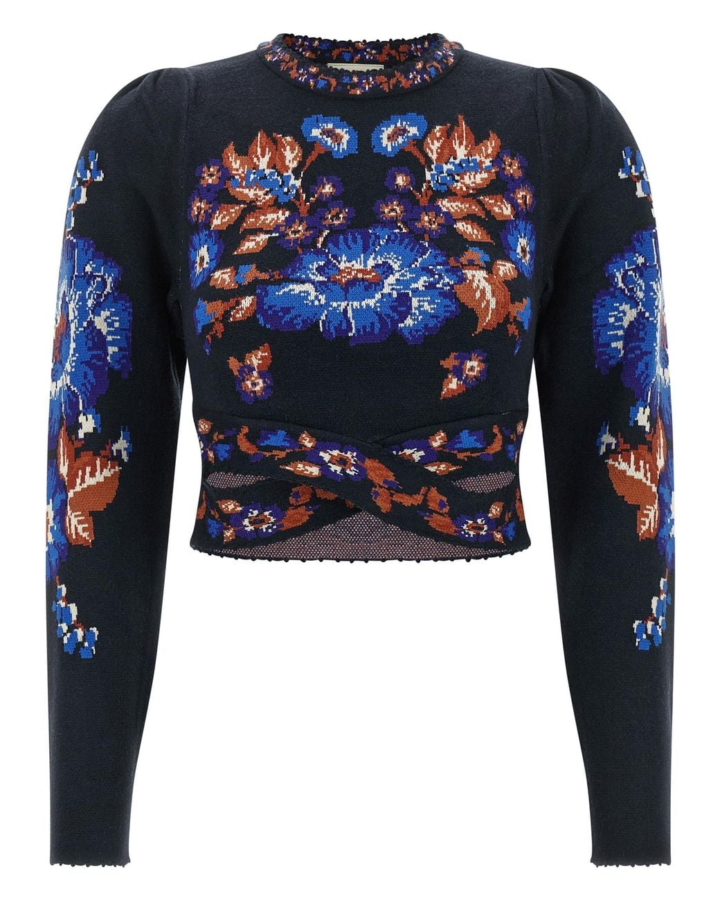 Farm Rio Blue 'Bow Garden' Top
