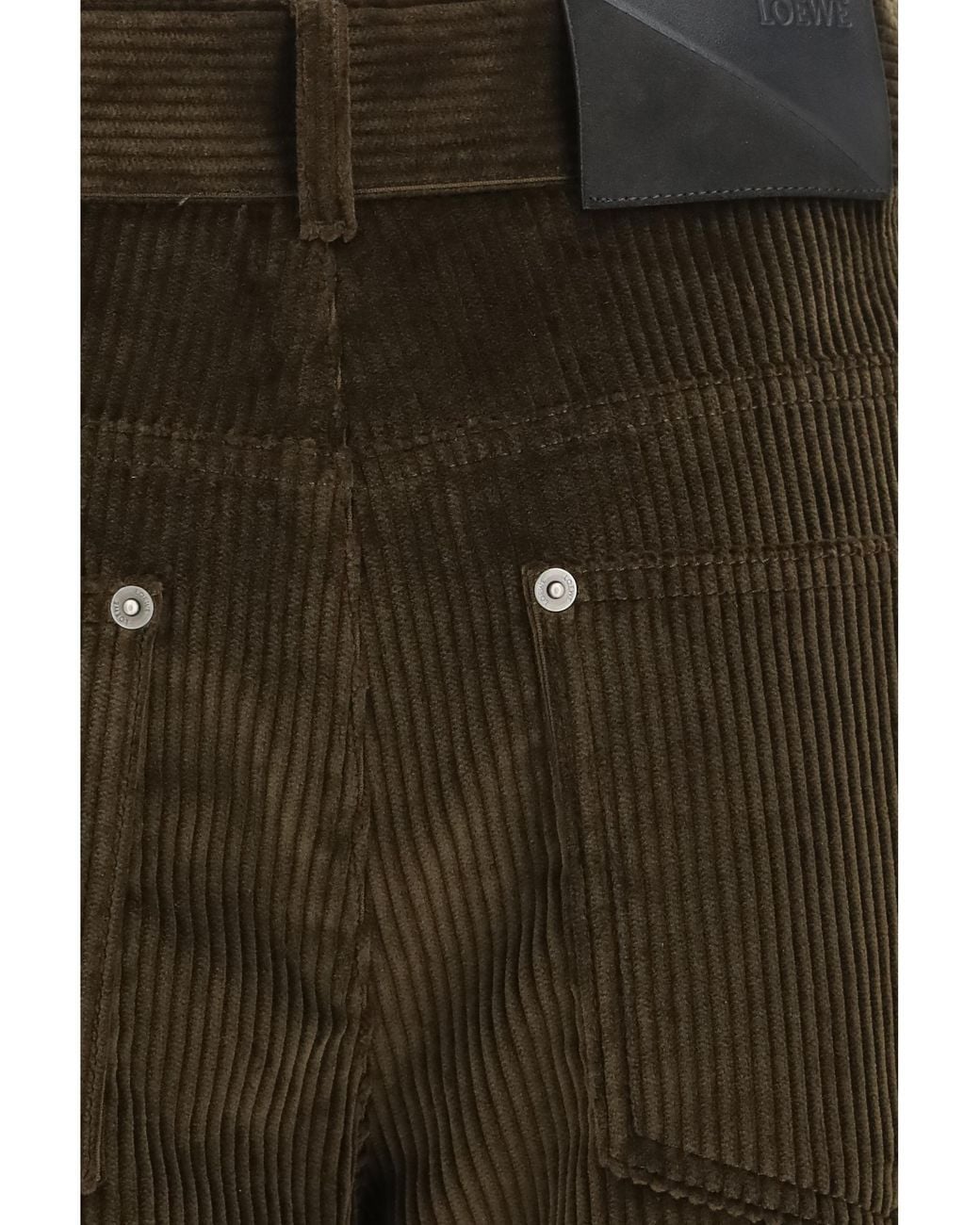 Loewe Green Cotton Corduroy Pants