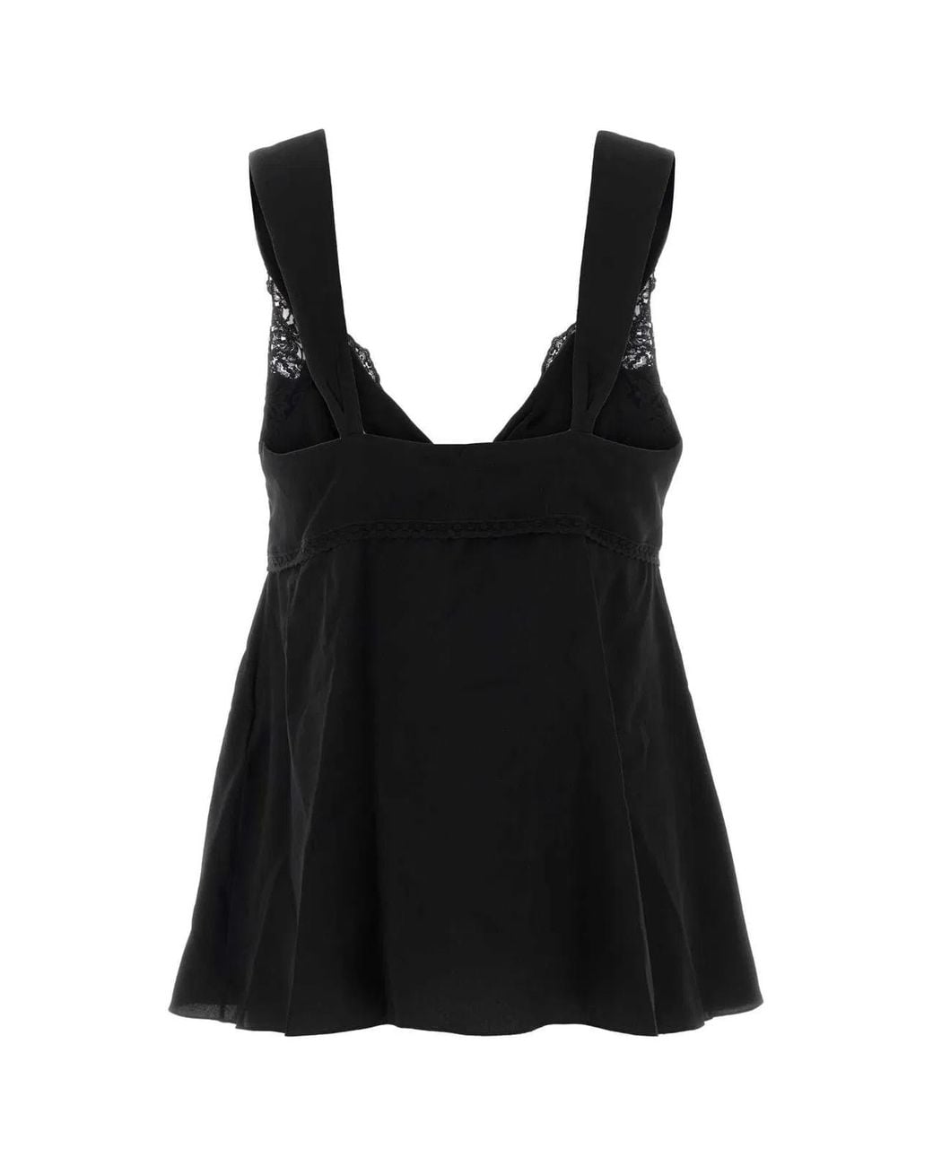 Chloé Black Flowing Lingerie Top