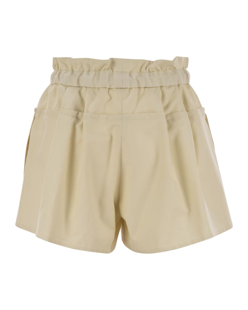 Moncler Natural Cotton Blend Shorts