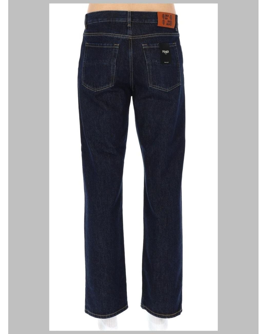 Fendi Blue Jeans Lunghi for men