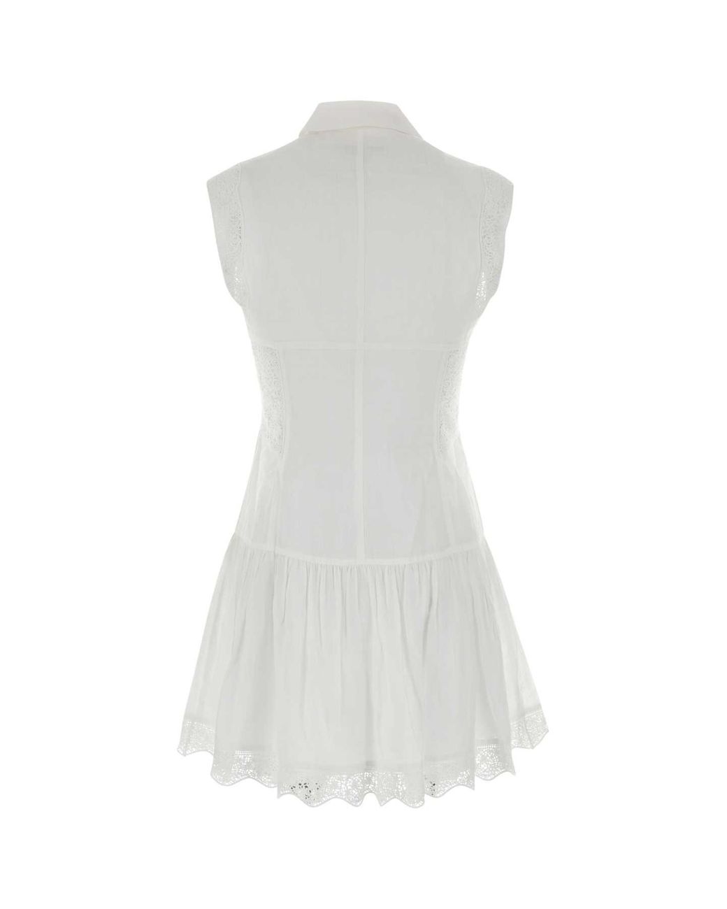 FRAME White Ramie Mini Dress